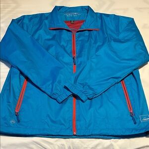 NWOT Stormtech Blue and Red Windbreaker Jacket Size XL